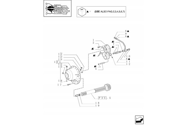 Seal kit Case IH 1930955 for MXM120 2002 2007 and others Packaging status original