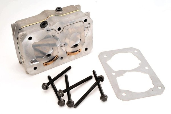 Air compressor cylinder head 412 442 000 2 for RVI KERAX Catalog number of the part VIC 150523