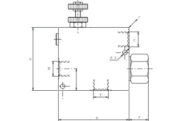 Flow control valve 3 way VPR3ET05001 Catalog number of the part VPR3ET05001