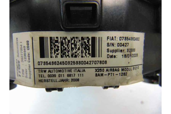 07354362450 AIRBAG DELANTERO IZQUIERDO CITROEN JUMPER FURGÓN GRAN VOLUMEN 35 L3H2 HDi 120 2008 07354362450 183901 CITROEN - 4