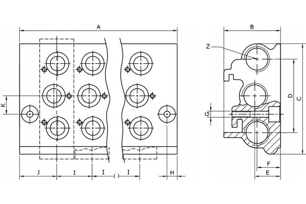 Base plate 1 4 5x PVBP145 Part manufacturer Akcesoria