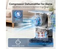 DEHUMIDIFIER COMPACT 16 L PER DAY WITH AUTOMATIC OPERATION Catalog number of the part DD11A 12