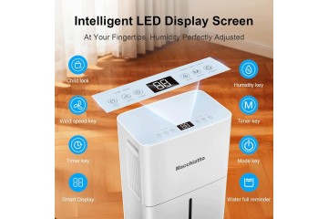 DEHUMIDIFIER COMPACT 16 L PER DAY WITH AUTOMATIC OPERATION Customs tariff code 84148080