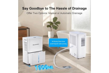 Deshumidificador Compacto 16 L por Día con Funcionamiento Automático