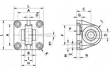 Rotary flange SFS040 Part manufacturer Kramp