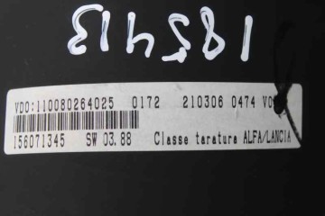 156071345 CUADRO INSTRUMENTOS ALFA ROMEO GT (125) 1.9 JTD 16V 150/ Progression 2006 156071345 185413 ALFA ROMEO - 5