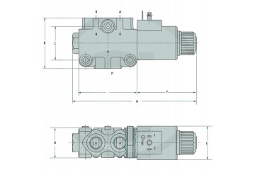Walvoil Valve 3 2 way DWV E 06 Catalog number of the part 85010005