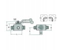 PISTER Ball valve BKR 3L DN 25 1 BSP