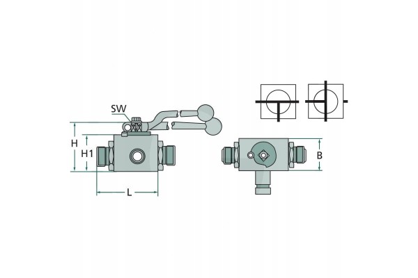 PISTER Ball valve BKR 3L DN 25 1 BSP Part manufacturer no brand