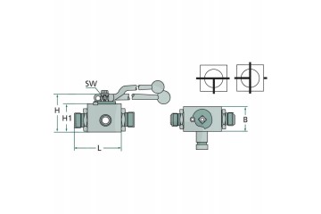 PISTER Ball valve BKR 3L DN 25 1 BSP Part manufacturer no brand