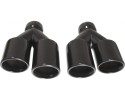 Exhaust tip set slanted double inlet 62mm outlet 65mm 24 1076 Part manufacturer no brand