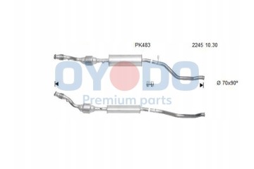 Catalyst approved for Peugeot 206 2 0 S16 Part manufacturer Oyodo