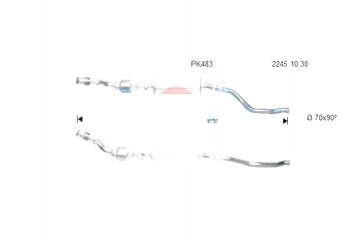 Catalyst approved for Peugeot 206 2 0 S16 Catalog number of the part 1705QF