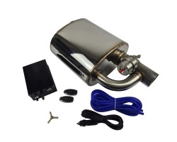 Active silencer with pneumatic throttle OGC 76mm 3 inches