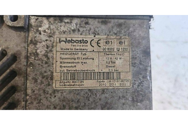 Parking heater Webasto Subaru Impreza III 89073N Part manufacturer Subaru OE