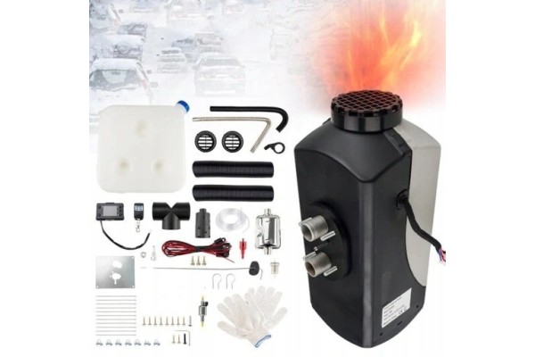 Calefactor estacionario diésel 2kW 12V FDIK con pantalla LCD y ventil