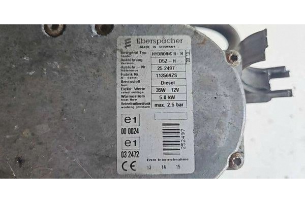 Parking heater Webasto Toyota Urban Cruiser XP110 252497 Catalog number of the original 113569ZS