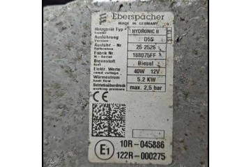 Parking heater Webasto Ford Transit 122R000275 Car type passenger cars