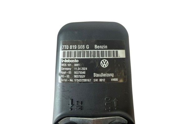 Parking heater webasto T7 7T0819008G Catalog number of the original 7T0819008G 7T0 819 008 G