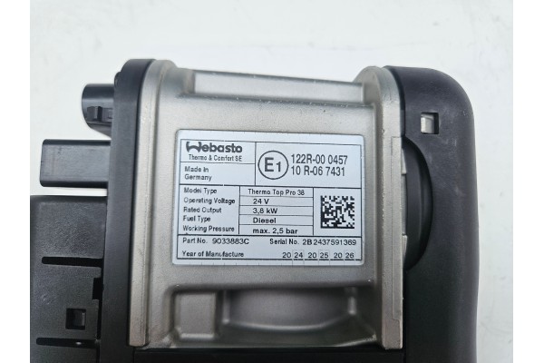Calefactor Webasto Thermo Top Pro 38 para DAF XF XG 106 9033883C 24222