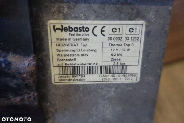 Parking heater Webasto Renault Master III 000002031232 Car type cargo vans