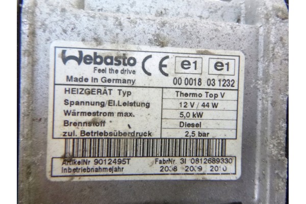Webasto Heating Thermo Top V Ford Mondeo MK4 S Max 2 0 TDCi 9012495T Quality of parts according to GVO O original with manufactu