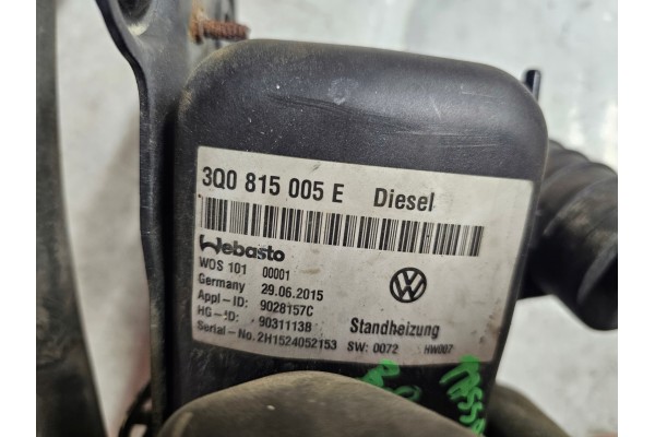 Webasto 3Q0815005E Calefactor de estacionamiento Passat B8 Superb Evo 