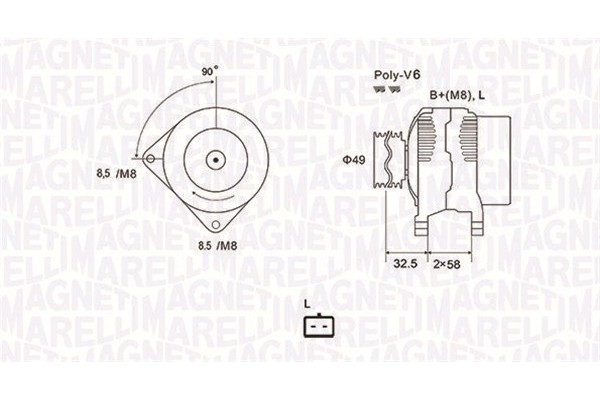 Alternator for VOLVO S40 I V40 MITSUBISHI CARISMA SPACE STAR NISSAN Catalog number of the part VIC 50570