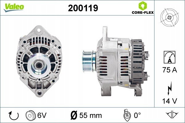 Alternator for OPEL ARENA MOVANO A RENAULT MASTER II TRAFIC 2 5D 2 8D