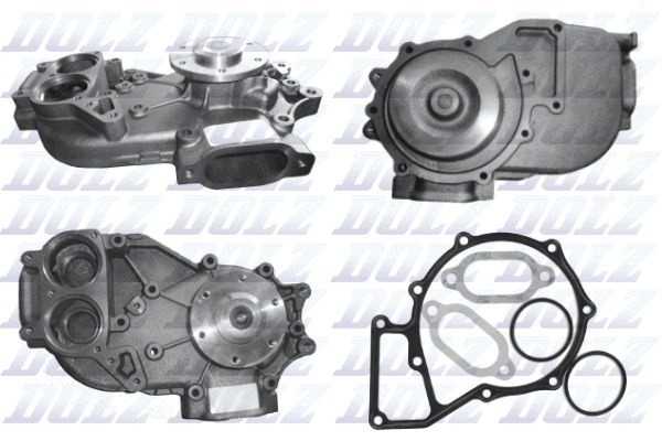 Coolant pump DOLZ M666 for MERCEDES ACTROS ACTROS MP2 MP3 Catalog number of the part VIC 119383