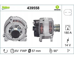 Alternator for SEAT EXEO EXEO ST SKODA SUPERB II YETI VW CADDY ALLTRACK