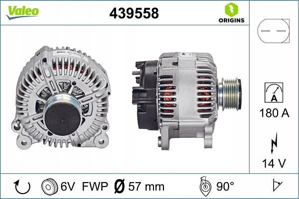 Alternator for SEAT EXEO EXEO ST SKODA SUPERB II YETI VW CADDY ALLTRACK