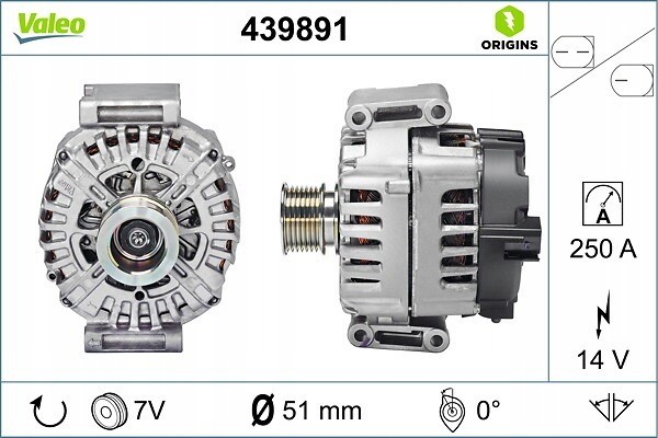 Alternator for MERCEDES GL X166 GLE C292 GLE W166 GLS X166 M Catalog number of the part VIC 267358