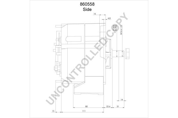 Alternador para DAF 65, 65 CF, 75, 75 CF, 85, 85 CF, 95, 95 XF MAN