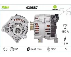 Alternador para TOYOTA AURIS, AVENSIS, RAV 4 IV, VERSO 1.6D/2.0D 11.13-12.18