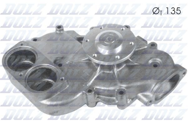 DOLZ M278 coolant pump for MAN E2000 F2000 F90 F90 UNTERFLUR Catalog number of the part VIC 119721