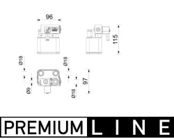 Cooler traction battery ACH 2 for JAGUAR I PACE Electric 02 18