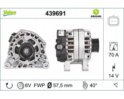 Alternator for CITROEN BERLINGO BERLINGO MULTISPACE BERLINGO MINIVAN