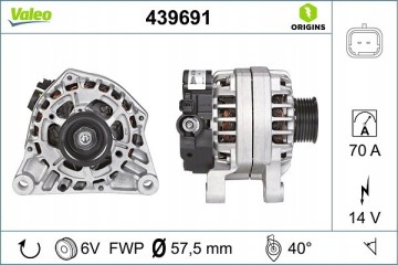 Alternator for CITROEN BERLINGO BERLINGO MULTISPACE BERLINGO MINIVAN