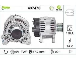 Alternador para AUDI A1, A3 SEAT ALTEA, ALTEA XL, IBIZA IV