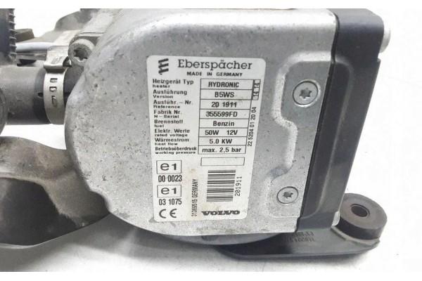 Webasto VOLVO V40 Hatchback 31369515 2 5L gasoline 187kW 2014 Catalog number of substitutes 31404285
