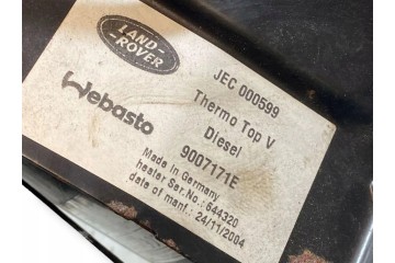 Webasto LAND ROVER DISCOVERY III L319 JEC000599 2 7L diesel 140kW 2004 Quality of parts according to GVO O original with manufac