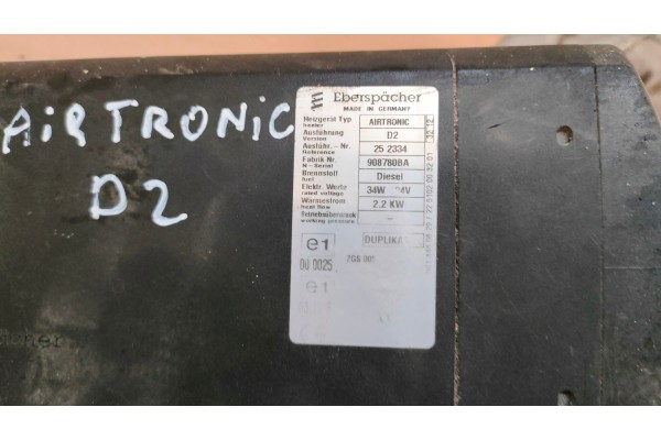 PARKING HEATER EBERSPAECHER AIRTRONIC D2 24V 2200W MERCEDES ATEGO Customs tariff code 85443000