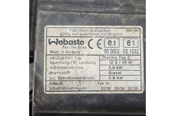Webasto MAZDA 6 Hatchback GH 9006156C diesel 132kW 2010 Catalog number of substitutes 000002031232