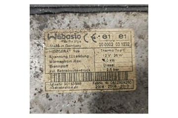 Webasto MAZDA 6 Hatchback GH 9006156C diesel 132kW 2010 Catalog number of the original 9006156C