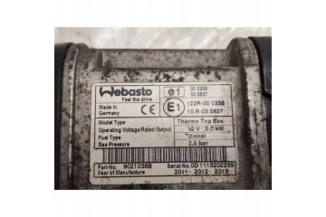 Webasto AUDI A7 Sportback 4GA 4GF 122R000258 3 0L diesel 230kW 2011 Quality of parts according to GVO O original with manufactur