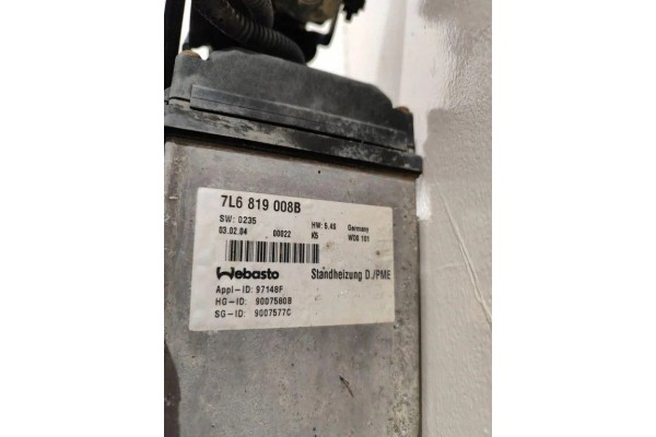 Webasto VW TOUAREG 7LA 7L6 7L7 7L6819008B 2 5L gasoline 206kW 2005 Catalog number of substitutes 9007580B 9007577C