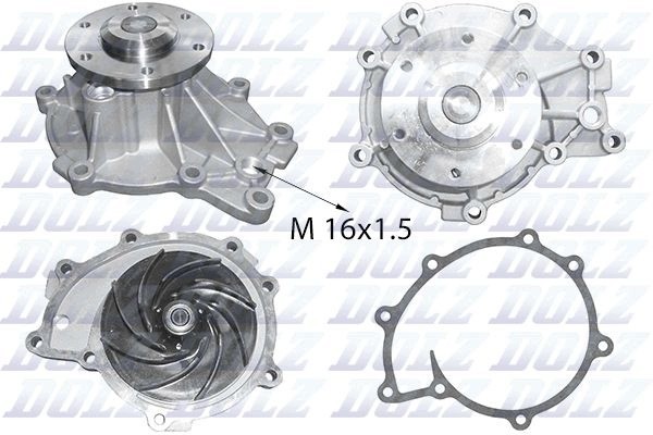 Coolant pump DOLZ M652 for MAN FOC HOCL LION S CITY NM SL Catalog number of the part VIC 124989