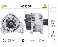 Alternador para VW TRANSPORTER T4 1.9D/2.0 07.90-04.03