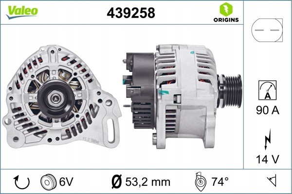 Alternator for VW TRANSPORTER T4 1 9D 2 0 07 90 04 03
